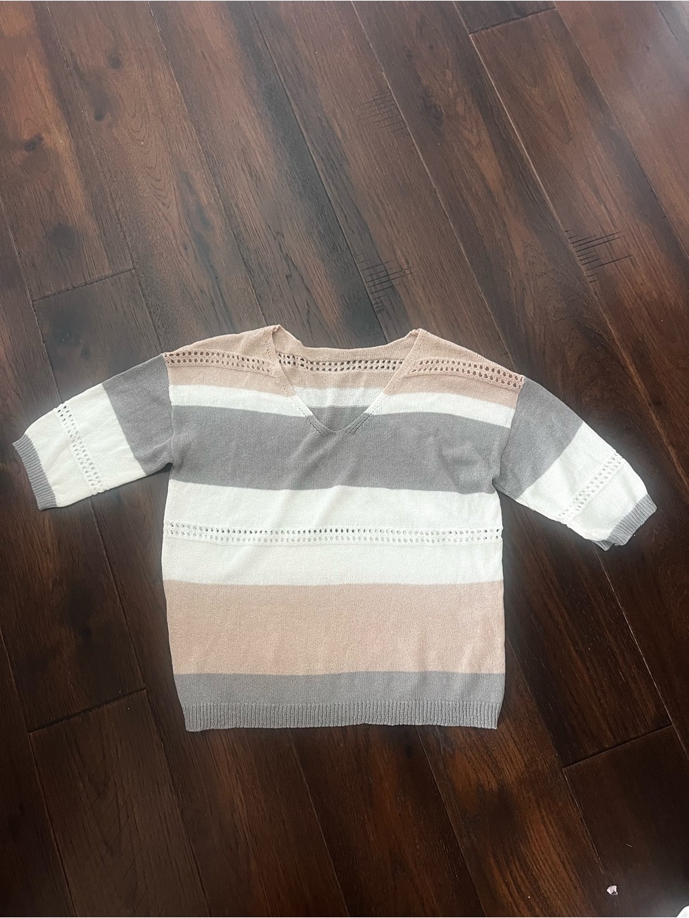 Stripe knit top